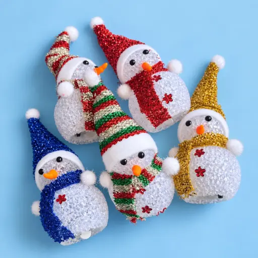 [EP25-133] ADORNO DE NAVIDAD FIGURA DE NIEVE