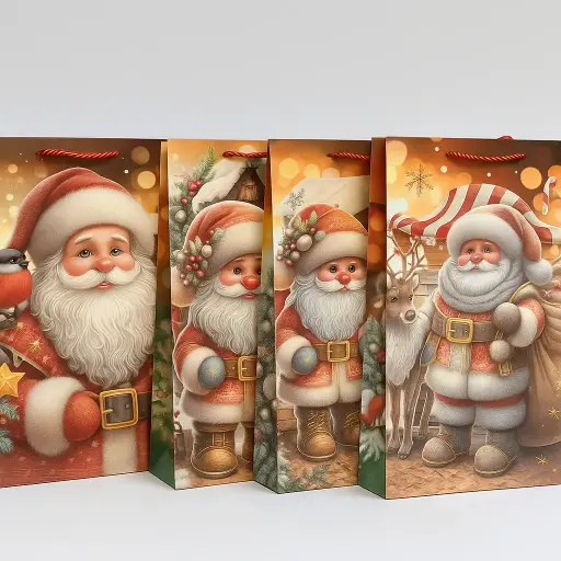[EP25-346]  Bolsa de Regalo Navideña Viejito Pascuero