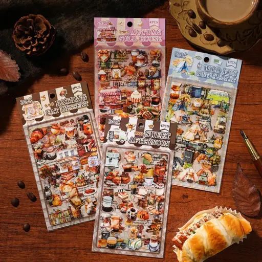 [EE25-1657] Stickers Escena Pastelería