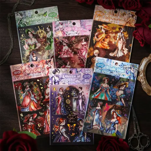 [EE25-1666] Stickers Vintage Damas de Antaño