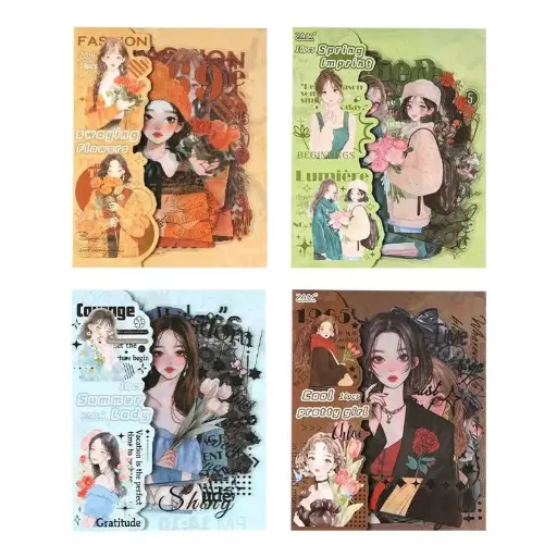 [EE25-1722] Stickers Mujer Coreana