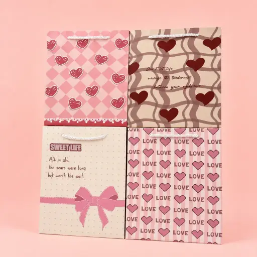 [EE25-1834C] Bolsa de Regalo Corazones Coquette Grande