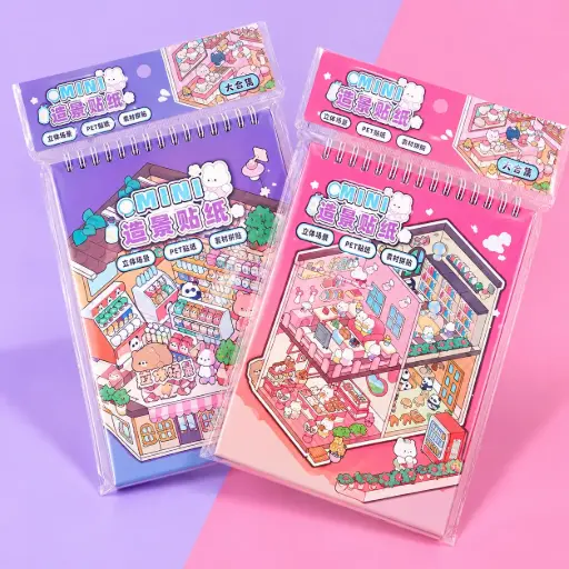 Libreta de stickers escenario