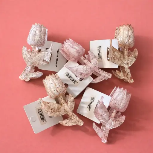 [EPT25-1656] Pinches Horquilla en Forma de Rosa