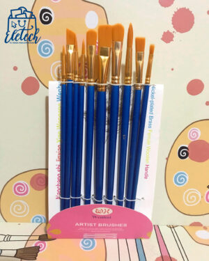 10 Pinceles Set para Pintura Acrílica, Oleo - Imagen 2