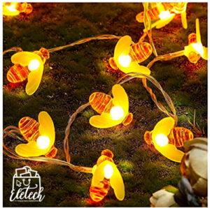 Guirnalda Solar Led Cálida Abejorros 4 mts - Imagen 2