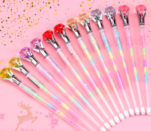 Docena Lápiz tinta gel Diamante Multicolores - Imagen 4