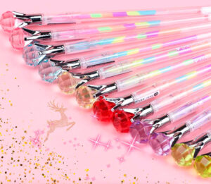 Docena Lápiz tinta gel Diamante Multicolores - Imagen 3