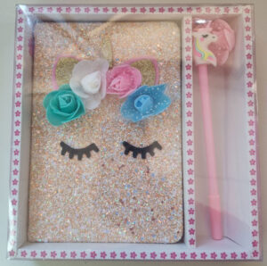 Pack Libreta Escarcha Unicornio Flores - Imagen 5