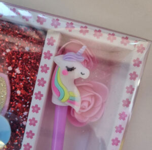 Pack Libreta Escarcha Unicornio Flores - Imagen 3