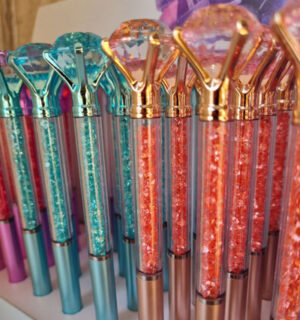 Docena Lápiz Tapa diamante retractil Tinta azul - Imagen 2