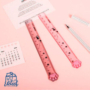 Reglas Patita de Gato Transparente 15 cm - Imagen 4