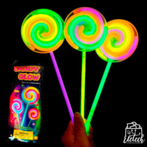Barra Luminosa Candy Glow Fiestas + Base Lollipop