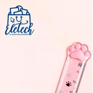 Reglas Patita de Gato Transparente 15 cm - Imagen 2
