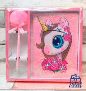 Pack de Libreta Escarcha Unicornio Perlas - Imagen 2