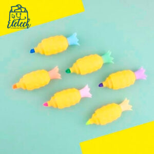 Set 6 destacadores piña variados colores - Imagen 3
