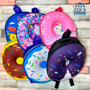 Mochila infantil forma Donuts variados diseños - Imagen 2