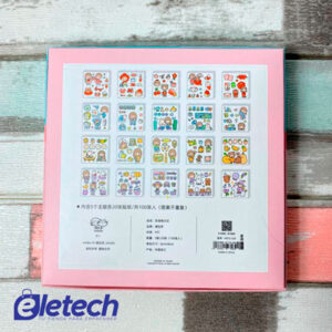 Set de 100 Stickers Kawaii Presentación en caja - Imagen 4
