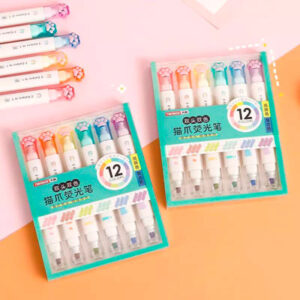 Set de 6 Destacadores Doble Color Pata De Gato - Imagen 3