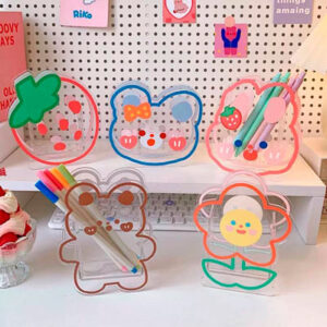 Portalápices acrílico variados 6 diseños Kawaii - Imagen 4