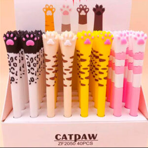 Lápiz de Gel azul Kawaii Diseños Pata de Gato - Imagen 3