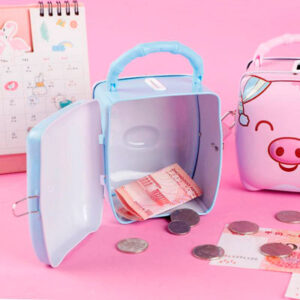 Alcancia Diseño Cerdito con Candado - Imagen 4