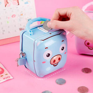 Alcancia Diseño Cerdito con Candado - Imagen 3