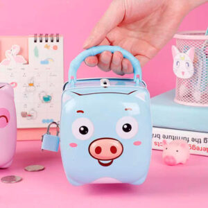 Alcancia Diseño Cerdito con Candado - Imagen 7