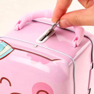 Alcancia Diseño Cerdito con Candado - Imagen 2