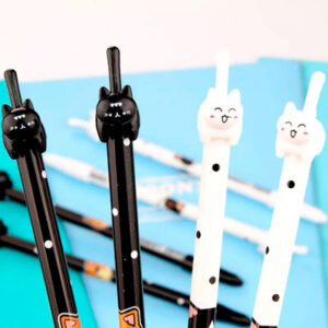 Docena Lapiz Gato Negro y Blanco