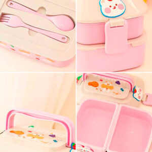 Táper Kawaii 3 compartimientos - Imagen 4