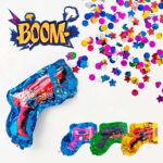 12 Lanza Confetis Inflable Multicolor Cotillón