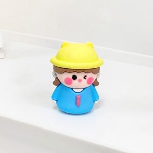 Sacapuntas Muñecos 3D de silicona 3 modelos variados colores - Imagen 5