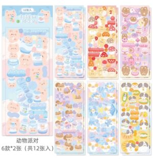 Set Sticker adhesivo Dodojam 12 hojas 6 modelos - Imagen 3