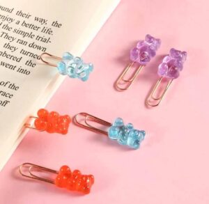 Clips de Papelería Ositos Kawaii 6 modelos - Imagen 3