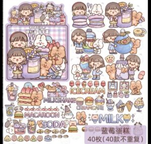 Set 40 Calcomanías Adhesivas Comida 6 modelos - Imagen 4