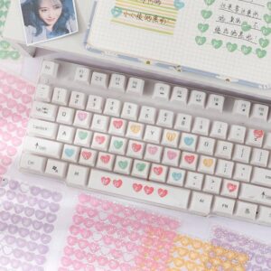 Set de stickers corazón con brillo - Imagen 2