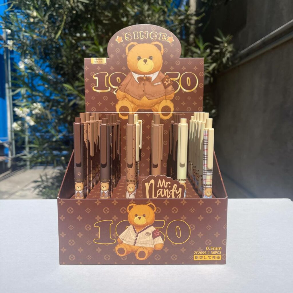 Lápiz Oso Nad tinta gel mina 0,5 mm 6 diseños