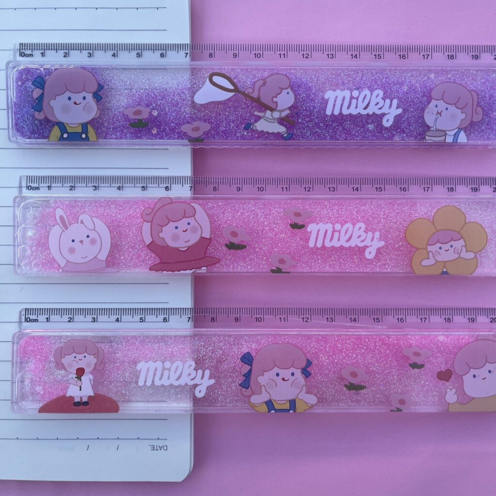 Regla Arena Movediza Muñecas 22cm 3 Diseños