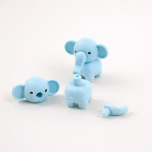 Mini Goma Animales kawaii desarmables 5 Diseños