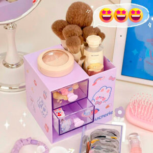 Organizador 5 Compartimientos Kawaii 4 Colores - Imagen 3