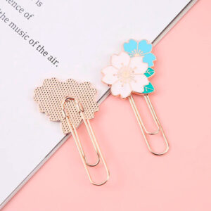 Clips de Papelería Flor Sakura Kawaii 5 Modelos - Imagen 4