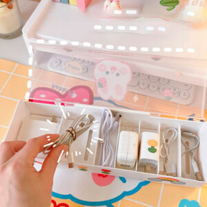 Caja Organizadora rectangular Escritorio Kawaii - Imagen 3