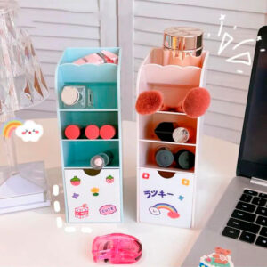 Porta lápices organizador 4 colores set stickers - Imagen 3