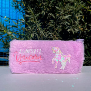 Estuche para Lápices Peludo Unicornio 3 Colores - Imagen 3