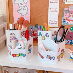 Portalápices escritorio de Rombo + Stickers - Imagen 2