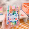 Organizador Portalápices Transparente Kawaii