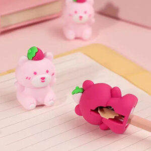 Sacapuntas 3D Bear Strawberry kawaii 2 modelos - Imagen 3