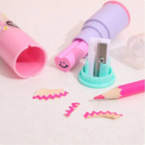 Sacapuntas con Goma diseño Lápiz Labial - Imagen 4