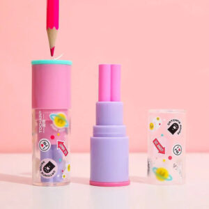 Sacapuntas con Goma diseño Lápiz Labial - Imagen 3